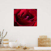 Rote Rose Poster Print Beautiful Blume Printing (Küche)