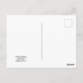 Rote Rose, Postkarte (Rückseite)