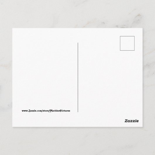 Rote Rose Postkarte (Rückseite)