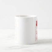Rote Rose Postkartendesign Kaffeetasse (Mittel)