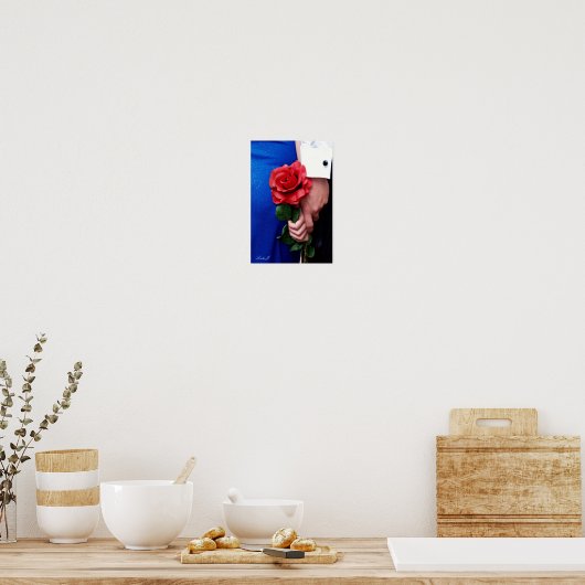 Rote Rose Prom Leinwand oder Poster (Küche)