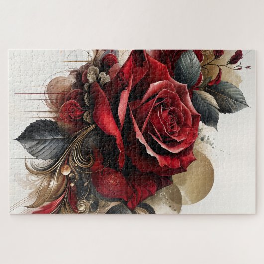 Rote Rose Puzzle (Horizontal)