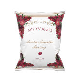 Rote Rose Quinceañera Chip Bag Wrapper Flyer