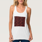 Rote Rose Racerback Oben Tank Top (Vorderseite)