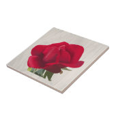 Rote Rose - Red rose Fliese (Seite)
