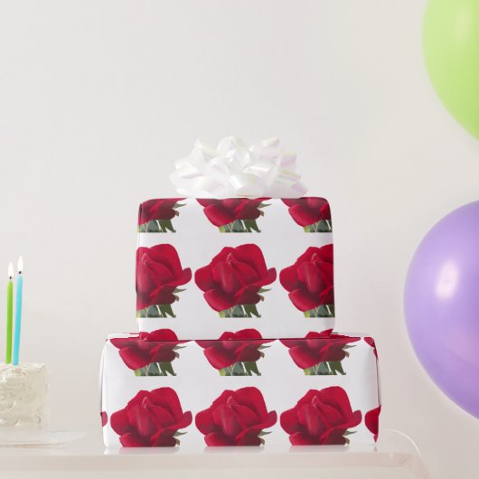 Rote Rose - Red rose Geschenkpapier (Partygeschenke)