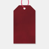 Rote Rose Reflections Liebe & Danke Hochzeit Geschenkanhänger (Rückseite)