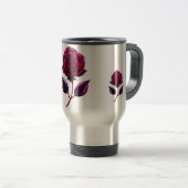 rote Rose Reisebecher (VorderseiteRechts)
