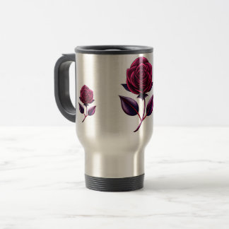 rote Rose Reisebecher