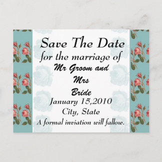 Rote Rose Rette die TagespostCard Ankündigungspostkarte