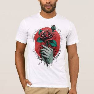 Rote Rose Romance T-Shirt
