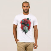 Rote Rose Romance T-Shirt (Vorne ganz)