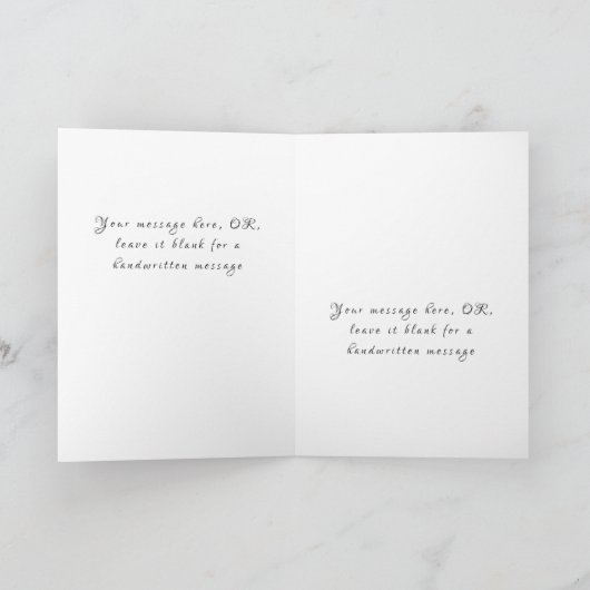 Rote Rose Romantik I Liebe Sie Geburtskarte (Innenseite)