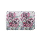 Rote Rose Rose Blume Florenz Badematte (Vorderseite)