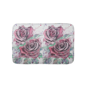 Rote Rose Rose Blume Florenz Badematte