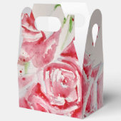 Rote Rose Rose Blume Muster Papier Party-Platte Geschenkschachtel (Offen)