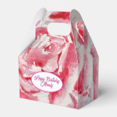 Rote Rose Rose Blume Muster Papier Party-Platte Geschenkschachtel (Vorderseite)