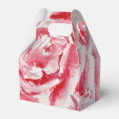 Rote Rose Rose Blume Muster Papier Party-Platte Geschenkschachtel (Vorderseite)
