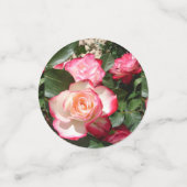 Rote Rose Rose Blumengebirge Foto Frauen Geburtsta Konfetti (Klein Vorderseite)