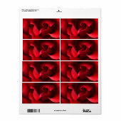 Rote Rose - Rose Maßgeschneiderte Vorlage (Vorne)