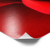 Rote Rose - Rose Maßgeschneiderte Vorlage Fotodruck (Ecke)