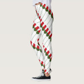 Rote Rose Rose Valentinstag Blume Leggings (Links)