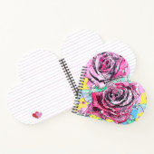 Rote Rose Rosen Wasserfarbe Floral Blumen Blume Notizblock (Innenseite)