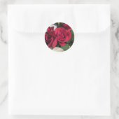 Rote Rose Round Stickers Umschlag Aufkleber mit Ro (Tasche)