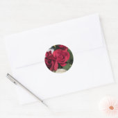 Rote Rose Round Stickers Umschlag Aufkleber mit Ro (Umschlag)