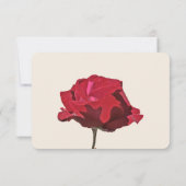 Rote Rose RSVP Karte (Rückseite)
