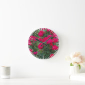 Rote Rose Runde Wanduhr (Zuhause)