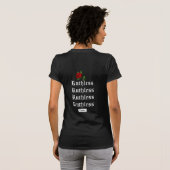 Rote Rose Ruthless Chick T-Shirt (Schwarz voll)