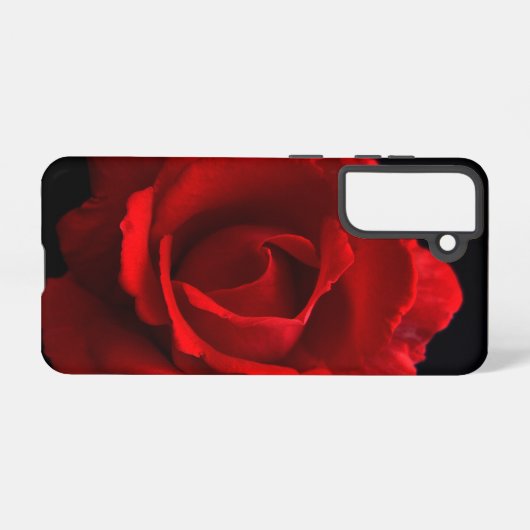 Rote Rose Samsung Galaxy Hülle (Rückseite (Horizontal))