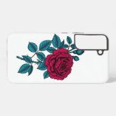 Rote Rose Samsung Galaxy Hülle (Rückseite (Horizontal))
