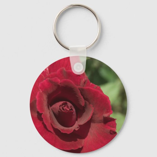 Rote Rose Schlüsselanhänger (Vorderseite)