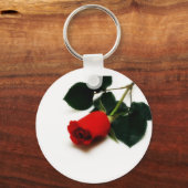 Rote Rose Schlüsselanhänger (Vorderseite)