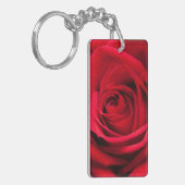 Rote Rose Schlüsselanhänger (Vorderseite links)