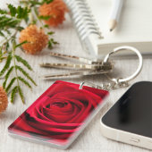 Rote Rose Schlüsselanhänger (Vorderseite rechts)
