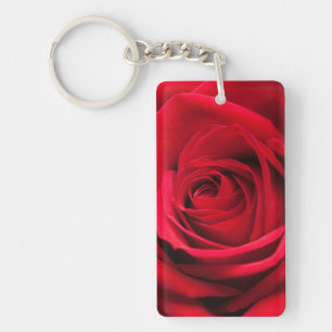 Rote Rose Schlüsselanhänger