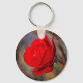 Rote Rose Schlüsselanhänger (Vorderseite)