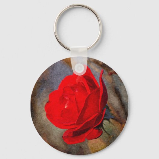 Rote Rose Schlüsselanhänger (Vorderseite)