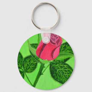 Rote Rose Schlüsselanhänger