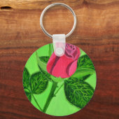 Rote Rose Schlüsselanhänger (Vorderseite)