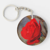 Rote Rose Schlüsselanhänger (Vorderseite)