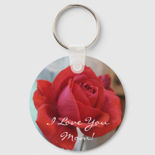 Rote Rose Schlüsselanhänger