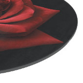 Rote Rose Schneidebrett (Ecke)