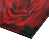 Rote Rose Schneidebrett (Ecke)