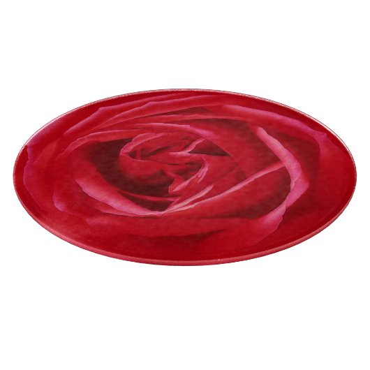 Rote Rose Schneidebrett (Ecke)