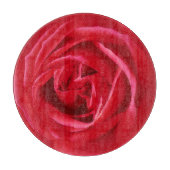 Rote Rose Schneidebrett (Vorderseite)