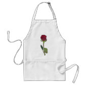 Rote Rose Schürze (Vorne)